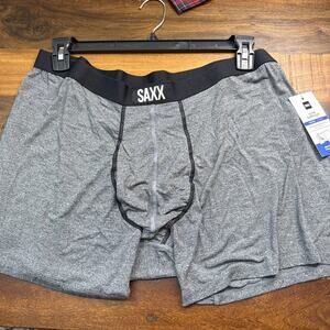 NWT Men’s SAXX Ultra Super Soft Boxer Brief Gray 3XL